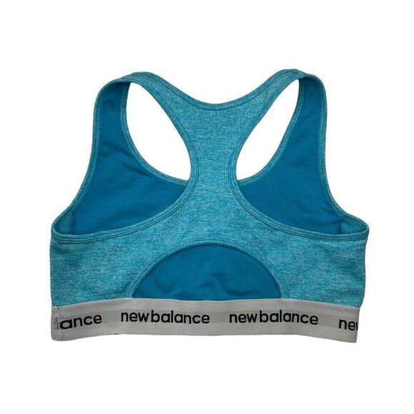 New Balance Sports Bra Women's Size Medium Blue Performance Athletic Sports Bra - Picture 4 of 7